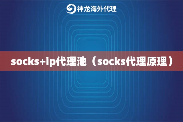 socks+ip代理池（socks代理原理）